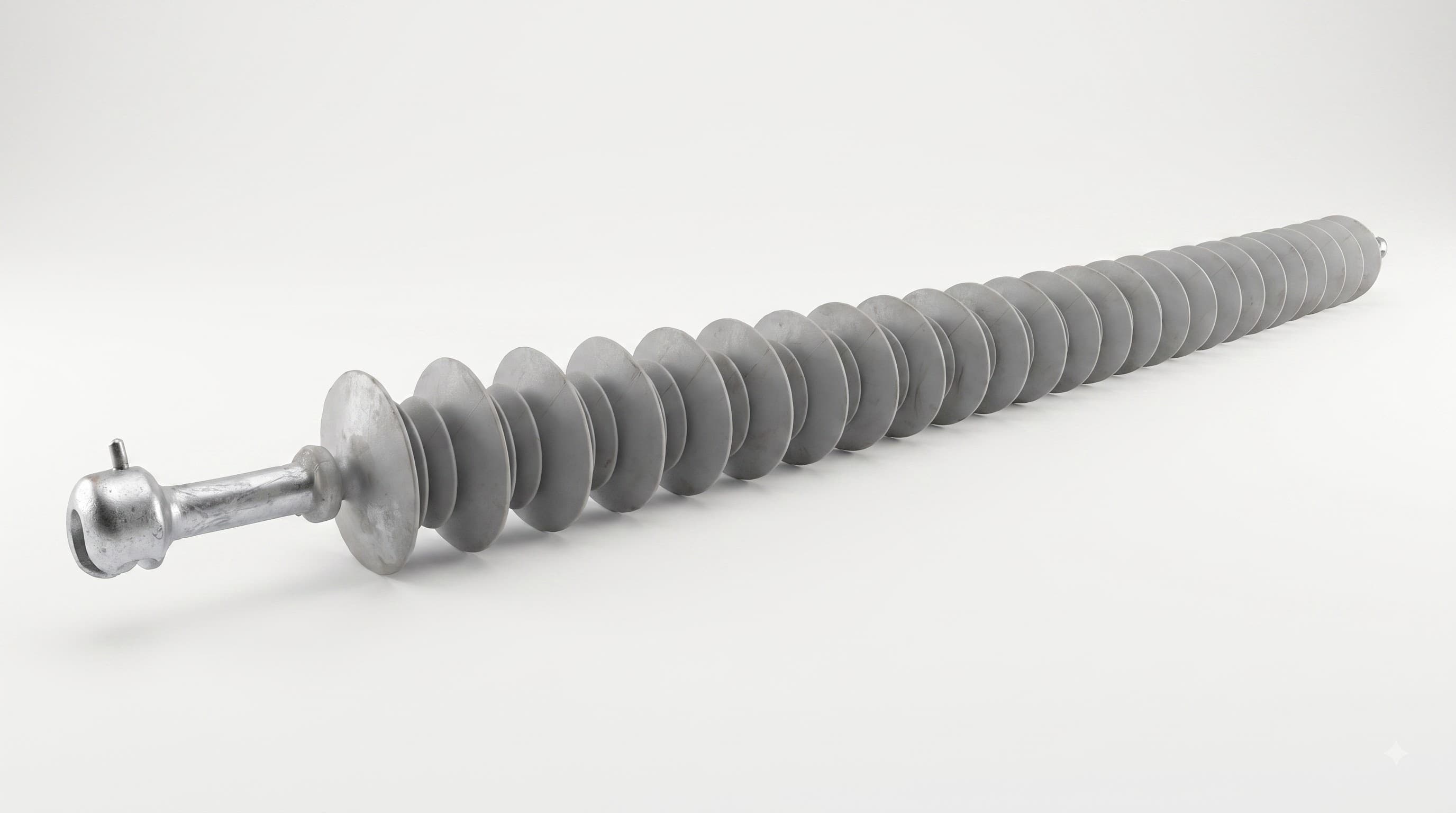 Polymer disc insulator for suspension and tension applications