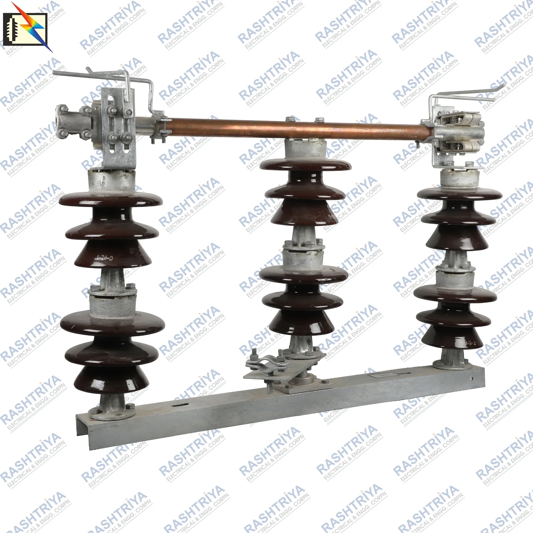 33kV Porcelain Isolator Double Stack without Earth Switch by Rashtriya Electrical
