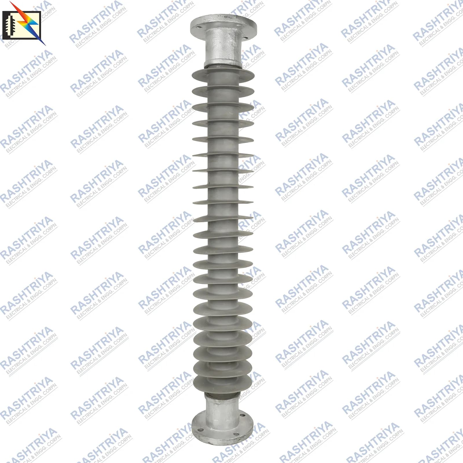 66kV polymer station post insulator with silicone rubber sheds and metal end fittings